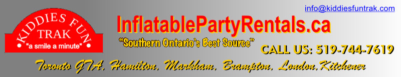 Fun Inflatable Party Rentals in Southern Ontario, Toronto GTA, Hamilton, Kitchener, London